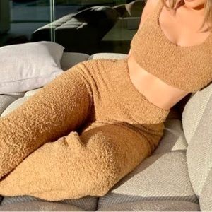 SKIMS COZY KNIT 3 PIECE - Robe, Tank, Pant L/XL (Long)